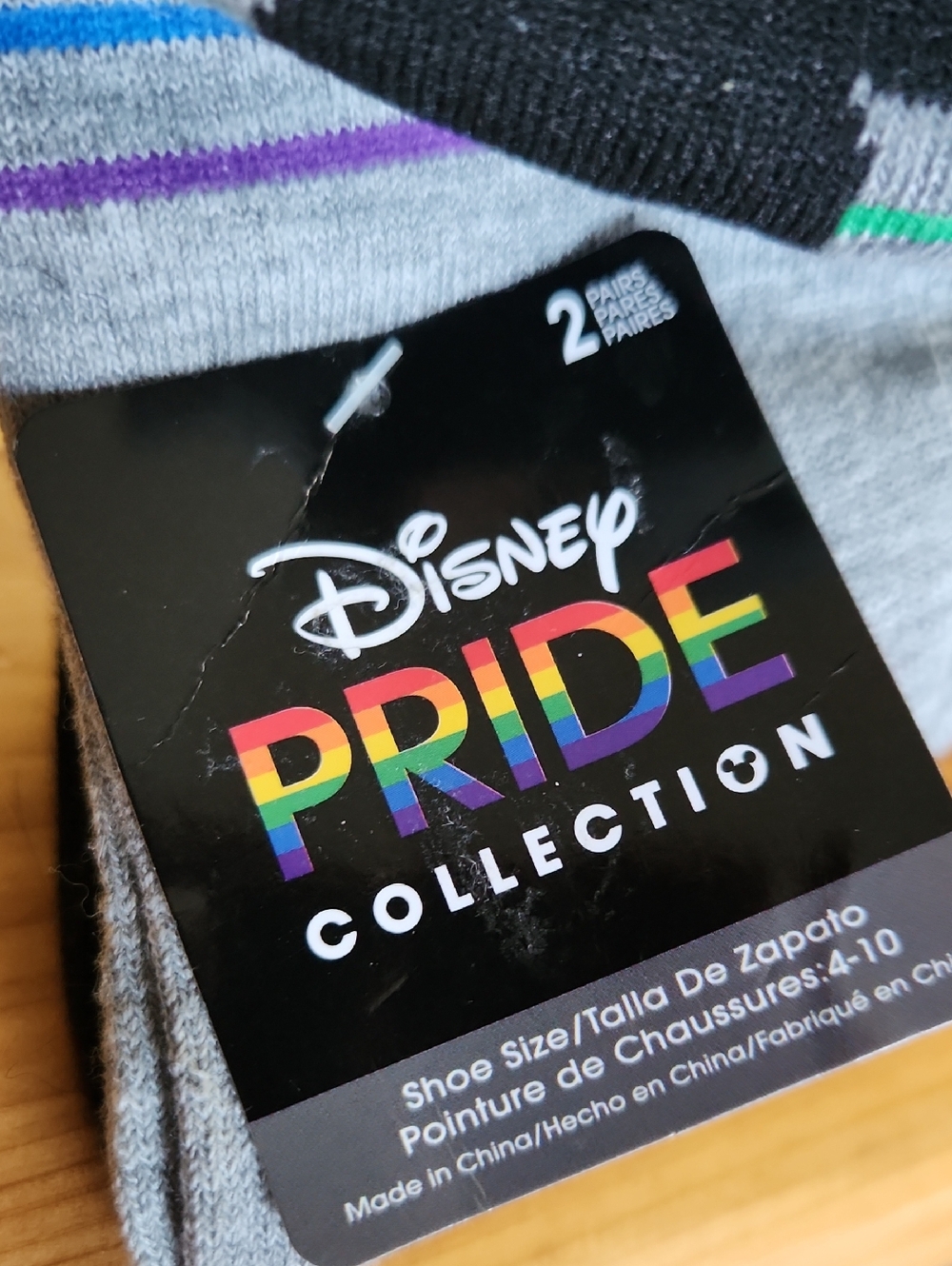 Disney Pride Collection socks MIni Mouse - Picture 5 of 5